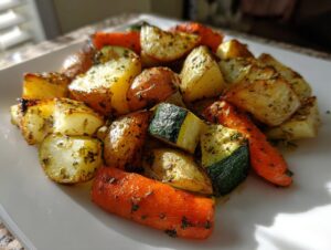 Garlic Herb Roasted Veggies - Featured