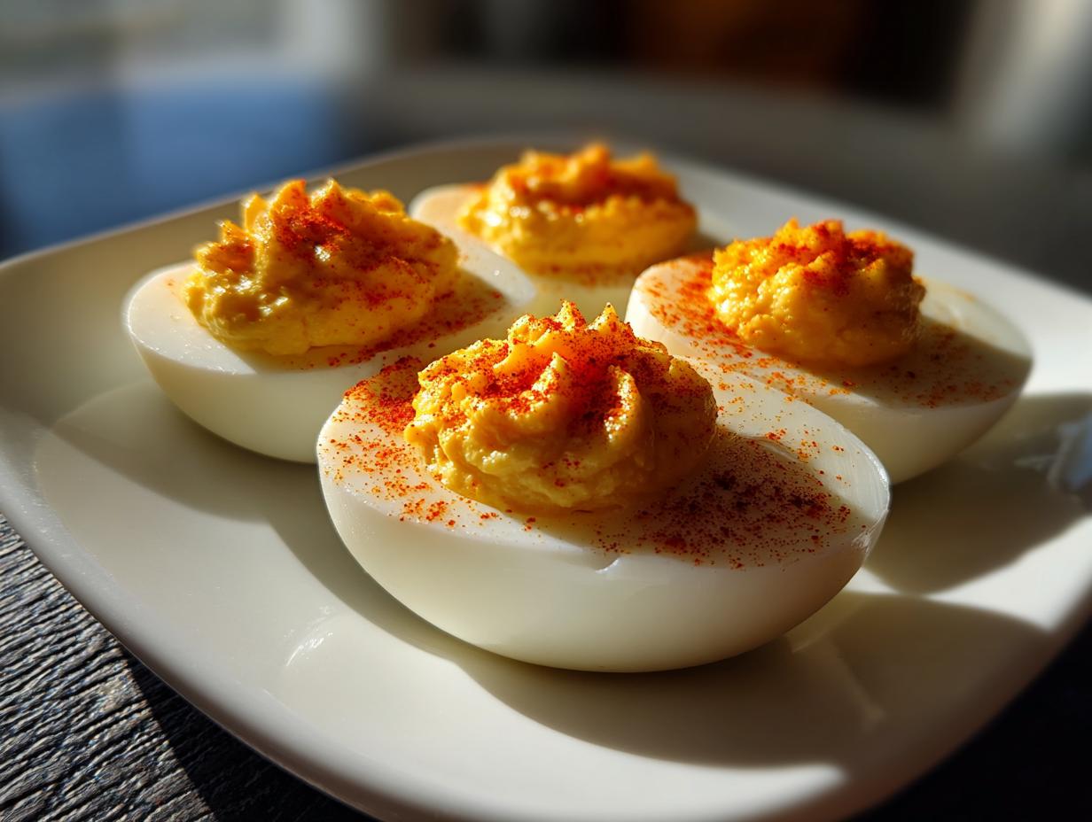 classic deviled eggs - Featured